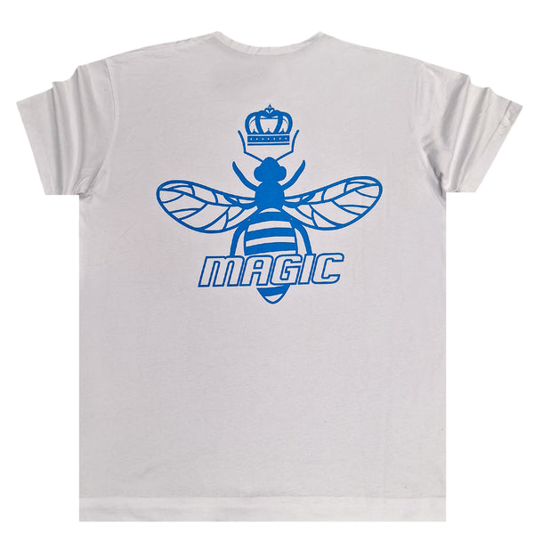 Κοντομάνικη μπλούζα Magic bee - MB2418 - back logo λευκό