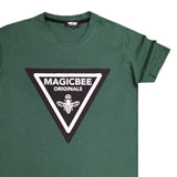 Magic bee - MB2406 - triangle logo tee - green