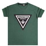 Magic bee - MB2406 - triangle logo tee - green