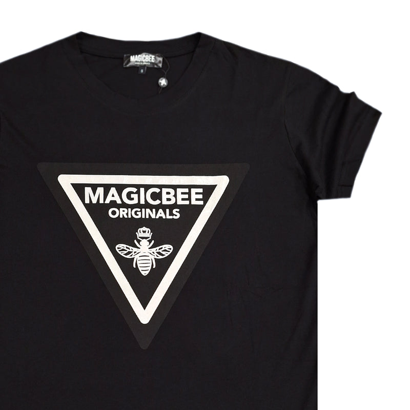 Magic bee - MB2406 - triangle logo tee - black
