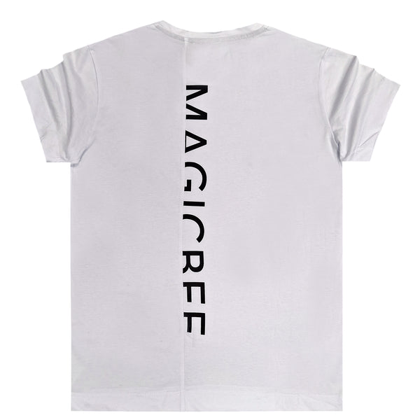 Ανδρική κοντομάνικη μπλούζα Magic bee - MB2409 - back logo λευκό
