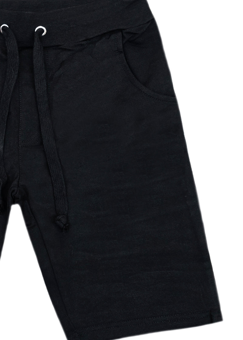 Ανδρική βερμούδα  - GUF - MMSL00002 - basic shorts slim  fit μαύρο