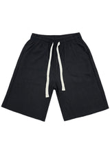 Ανδρική πικέ βερμούδα - GUF - F-918-1 -pique shorts regular fit μαύρο