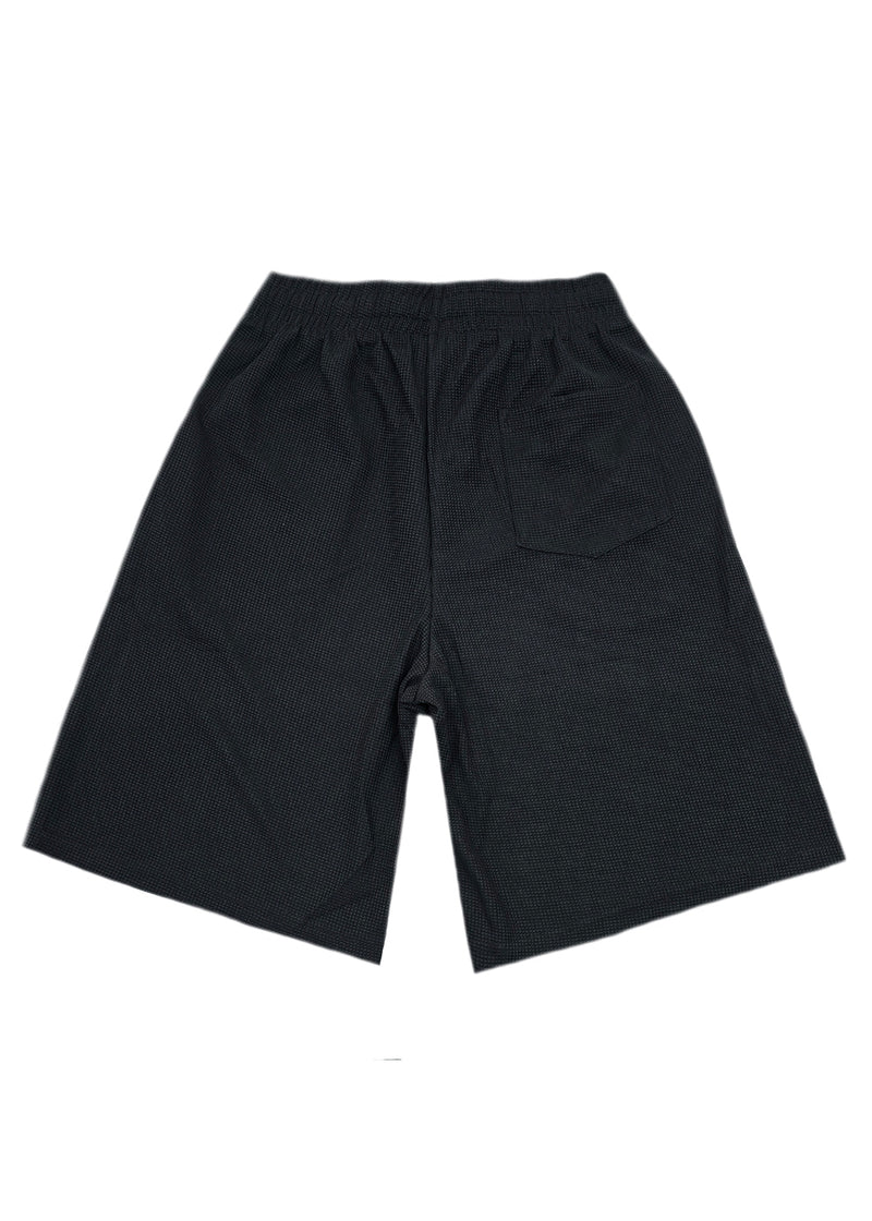 Ανδρική πικέ βερμούδα - GUF - F-918-1 -pique shorts regular fit μαύρο