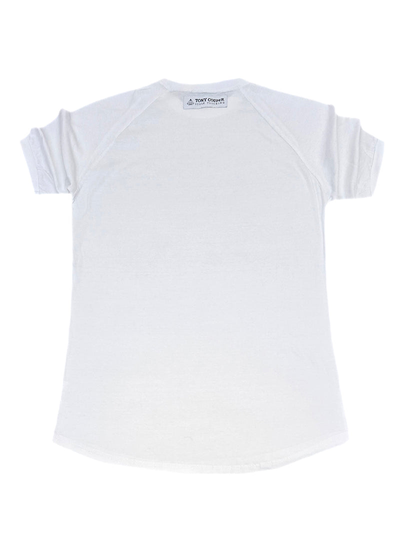 Ανδρική κοντομάνικη μπλούζα Tony couper - TC25/12 - diamond logo regular fit t-shirt λευκό
