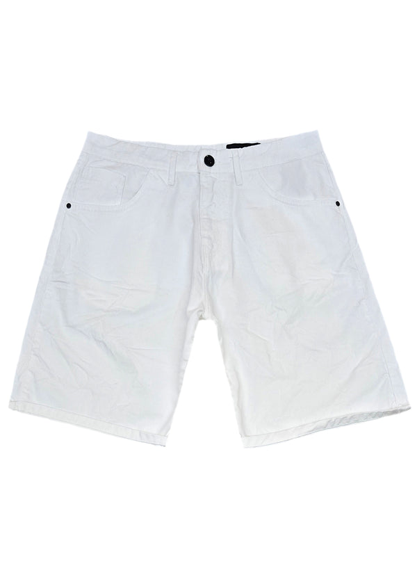Ανδρική βερμούδα Cosi jeans - 63-SARDHE - basic jeans shorts λευκό