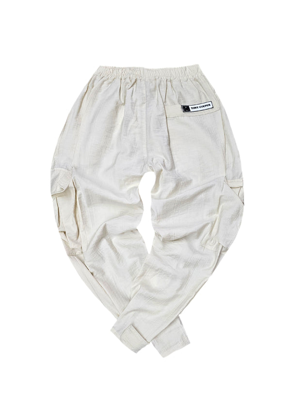 Ανδρικό κάργκο παντελόνι balloon Tony Couper-P24/2 -  beige balloon cargo pants μπεζ