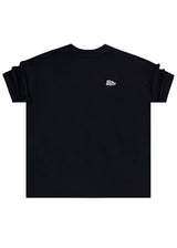 Ανδρική κοντομάνικη μπλούζα Tony Couper - T24/62 - black cloud oversized tee μαύρο