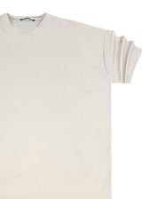 Ανδρική κοντομάνικη μπλούζα Tony Couper- B25/1 - fabric vanilla oversized t-shirt εκρού