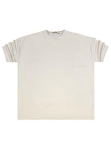 Ανδρική κοντομάνικη μπλούζα Tony Couper- B25/1 - fabric vanilla oversized t-shirt εκρού