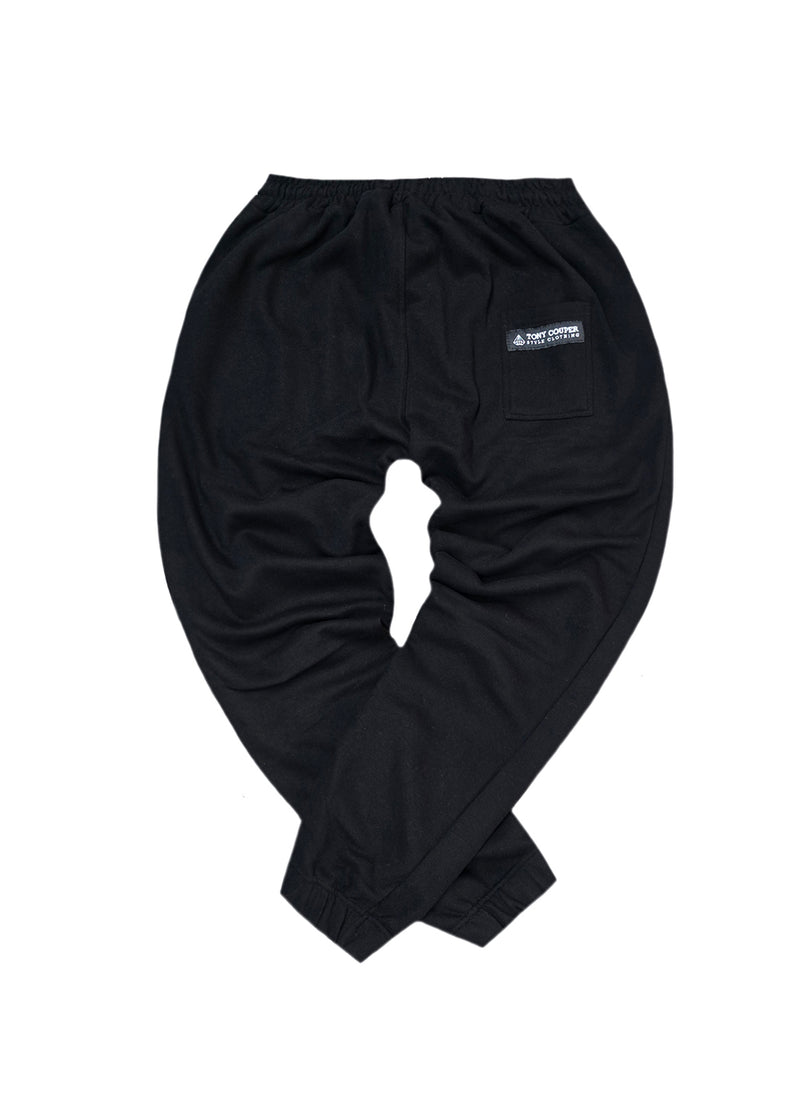 Ανδρική φόρμα Tony Couper - F25/6 - black cloud logo regular fit μαύρο