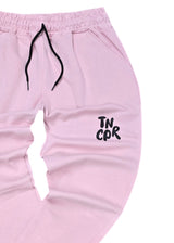 Ανδρική φόρμα Tony Couper - F25/11 - pink TNC logo regular fit ροζ