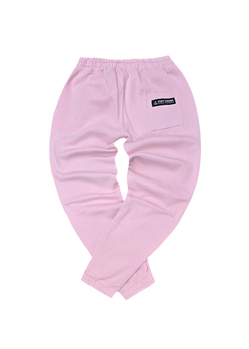 Ανδρική φόρμα Tony Couper - F25/11 - pink TNC logo regular fit ροζ