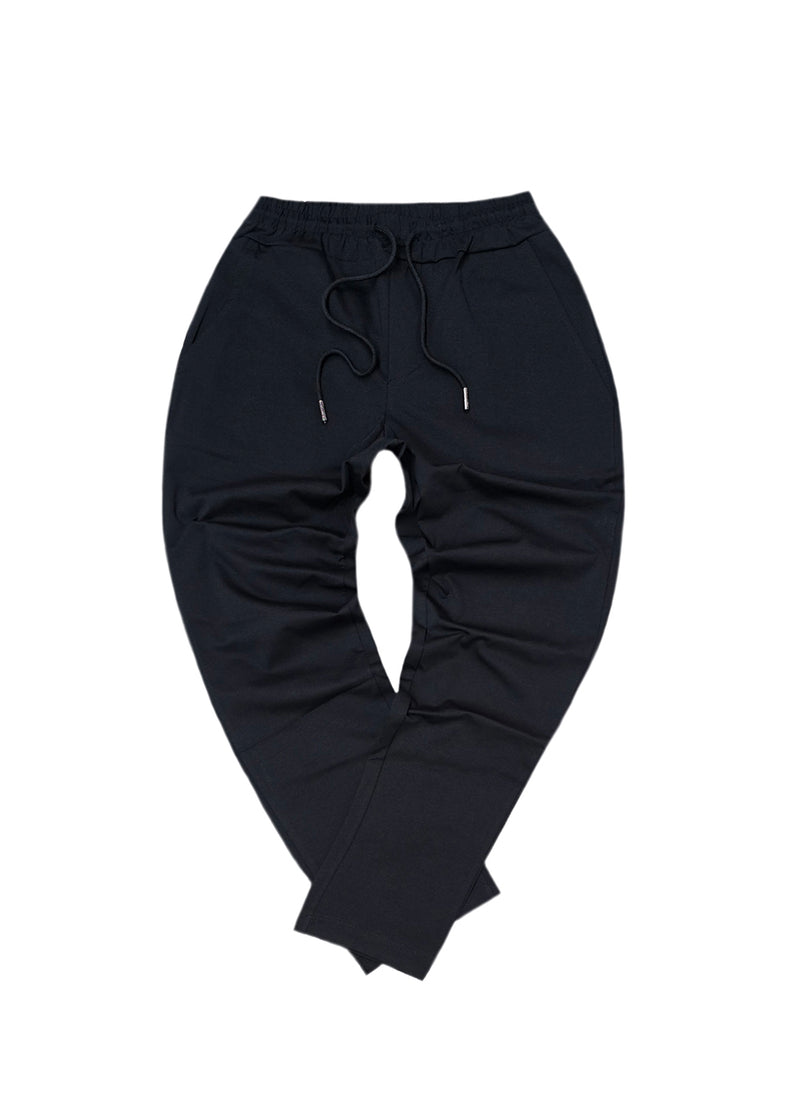 Ανδρικό υφασμάτινο παντελόνι  - GUF - TGS-1477 - casual fabric pants slim fit μαύρο