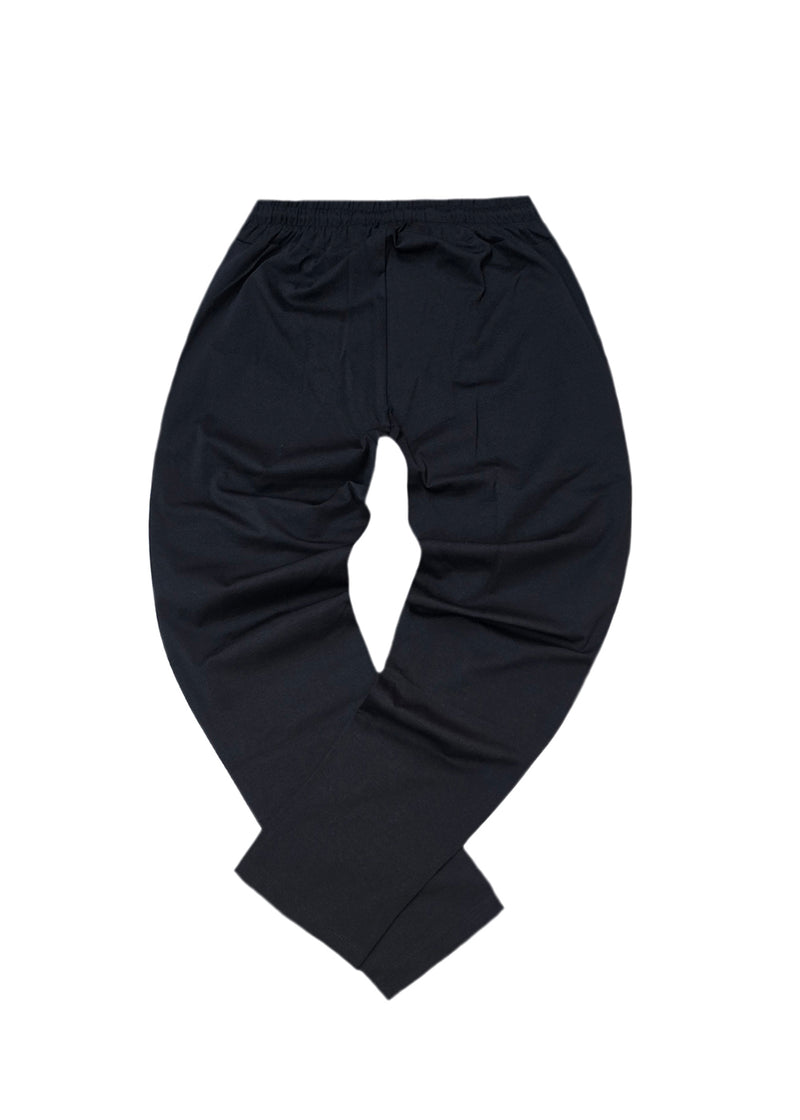 Ανδρικό υφασμάτινο παντελόνι  - GUF - TGS-1477 - casual fabric pants slim fit μαύρο