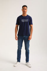 New World Polo - POLO-2030 - logo t-shirt - navy