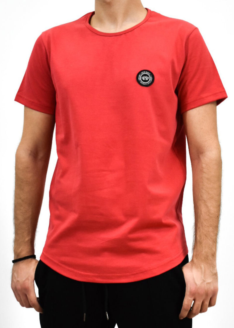 Ανδρική κοντομάνικη μπλούζα New wave clothing - 211-33 - mouse logo κόκκινο
