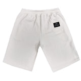 New wave clothing - 211-36 - flower shorts - white