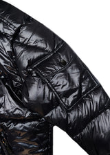 GUF CLOTHING - Ανδρικό μπουφάν puffer με αποσπώμενη κουκούλα - Μαύρο 2110