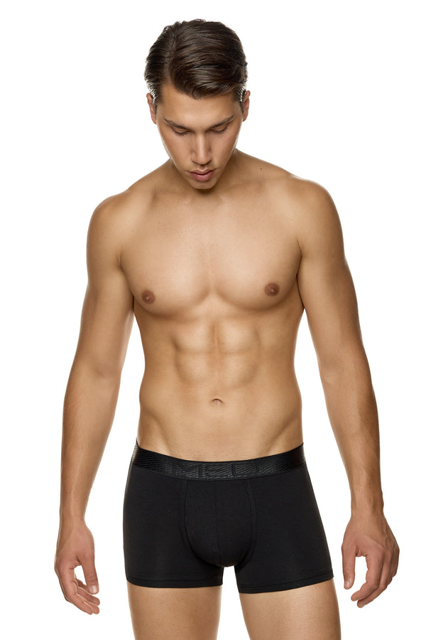 Ανδρικό εσώρουχο μπόξερ MED - ALBIE - 2112214-044 - black pattern μαύρο