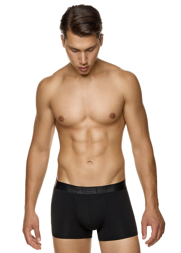 Ανδρικό εσώρουχο μπόξερ MED - ALBIE - 2112214-044 - black pattern μαύρο