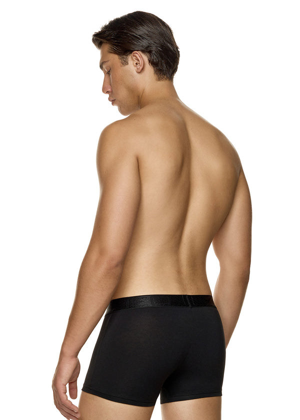 Ανδρικό εσώρουχο μπόξερ MED - ALBIE - 2112214-044 - black pattern μαύρο