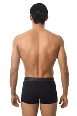 Ανδρικό εσώρουχο μπόξερ MED - RYAN - 21122776-268 - boxer 3D dark grey side panels μαύρο