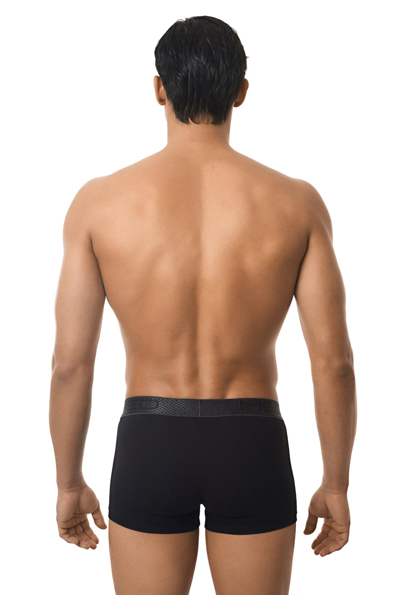 Ανδρικό εσώρουχο μπόξερ MED - RYAN - 21122776-268 - boxer 3D dark grey side panels μαύρο