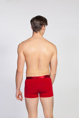 Ανδρικό εσώρουχο μπόξερ MED - LOGAN - 2112280-19-095 - dark red pattern κόκκινο