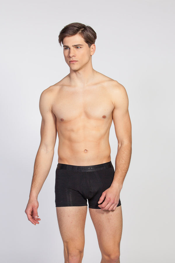 Ανδρικό εσώρουχο μπόξερ MED - LOGAN - 2112280-33-044 - black pattern μαύρο