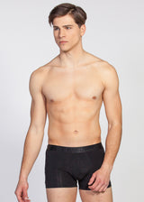 Ανδρικό εσώρουχο μπόξερ MED - LOGAN - 2112280-33-044 - black pattern μαύρο