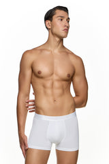 Ανδρικό εσώρουχο μπόξερ MED - LOGAN - 2112280-40-210 - white pattern λευκό