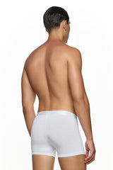 Ανδρικό εσώρουχο μπόξερ MED - LOGAN - 2112280-40-210 - white pattern λευκό