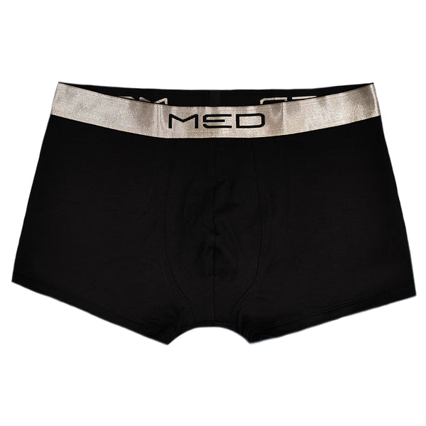 MED - 2112280-55 - silver accent boxer - black