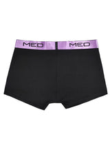 Ανδρικό εσώρουχο μπόξερ MED - LOGAN - 2112280-91-267 - lilac pattern μαύρο