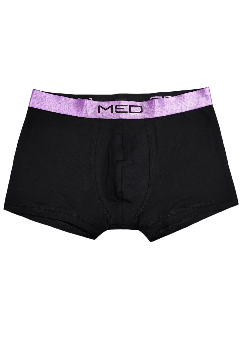 Ανδρικό εσώρουχο μπόξερ MED - LOGAN - 2112280-91-267 - lilac pattern μαύρο