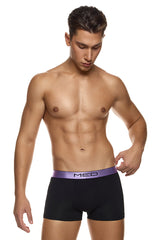 Ανδρικό εσώρουχο μπόξερ MED - LOGAN - 2112280-91-267 - lilac pattern μαύρο