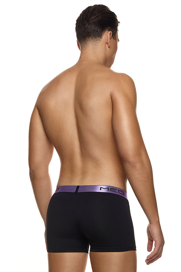 Ανδρικό εσώρουχο μπόξερ MED - LOGAN - 2112280-91-267 - lilac pattern μαύρο