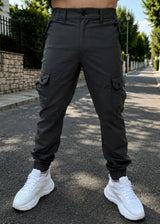 GUF CLOTHING Ανδρικό cargo παντελόνι regular fit - Γκρι 2212