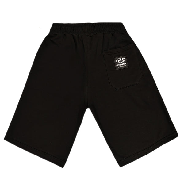 Βερμούδα New wave clothing - 231-10 - simple shorts μαύρο