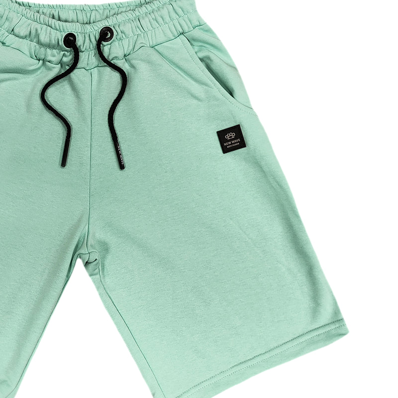 New wave clothing - 231-10 - simple shorts - light blue