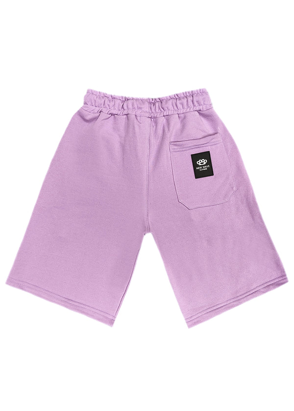 Βερμούδα New wave clothing - 231-10 - simple shorts λιλά