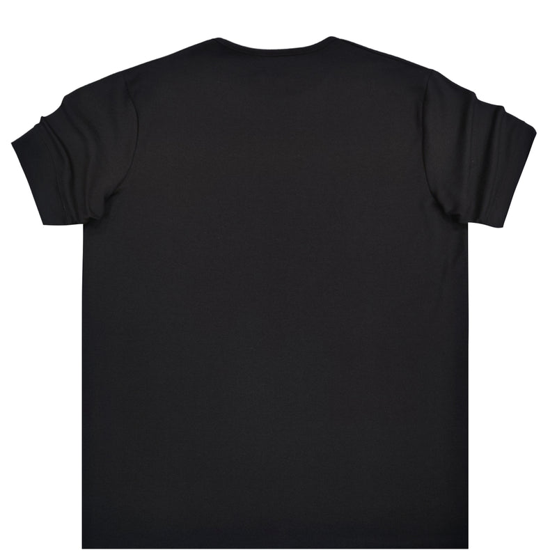 New wave clothing - 232-44 - simple t-shirt - black