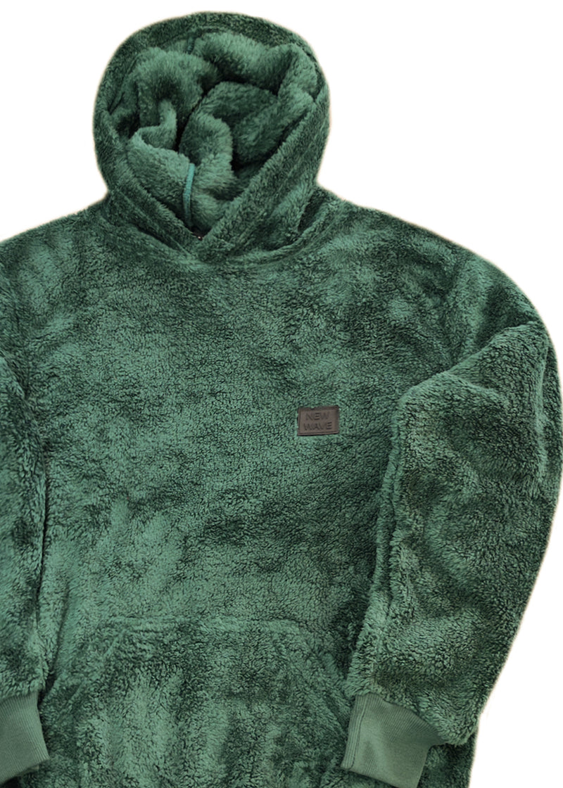 Ανδρική φούτερ με κουκούλα New wave clothing-252-45-Hoodie πράσινο 232-39