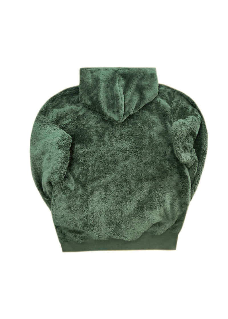 Ανδρική φούτερ με κουκούλα New wave clothing-252-45-Hoodie πράσινο 232-39