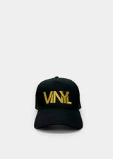 Καπέλο μαύρο με χρυσό κέντημα - Vinyl Art Clothing -  23254-01 - gold logo baseball hat μαύρο (Copy)