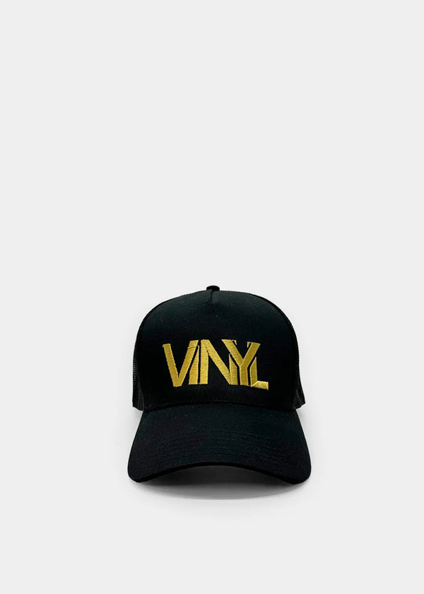 Καπέλο μαύρο με χρυσό κέντημα - Vinyl Art Clothing -  23254-01 - gold logo baseball hat μαύρο (Copy)