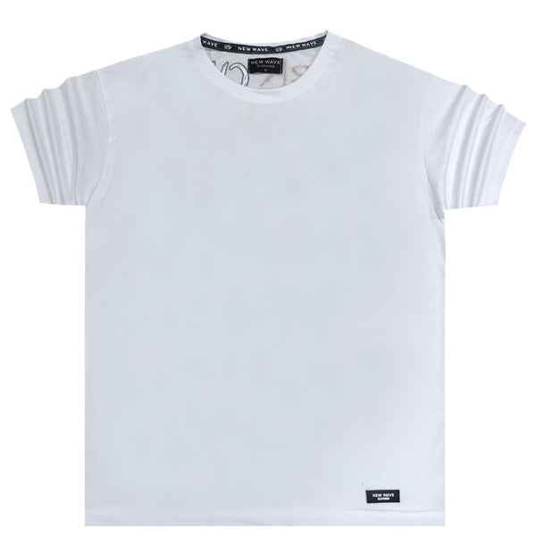 Ανδρική κοντομάνικη μπλούζα New wave clothing - 241-42 - bryant logo λευκό