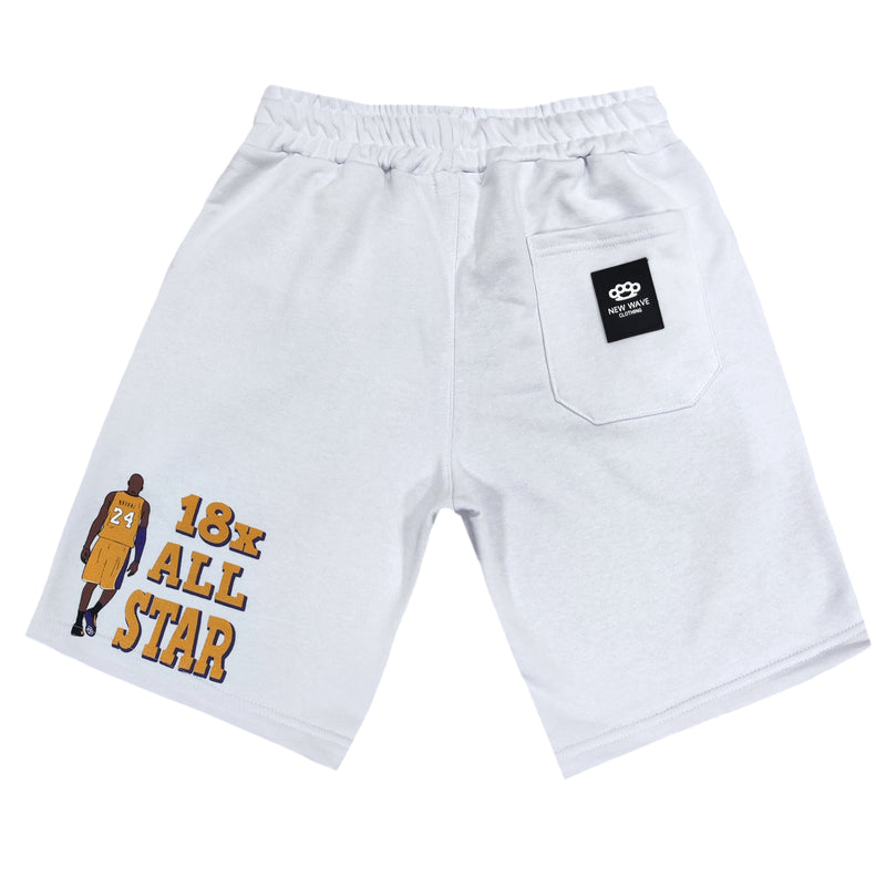 Ανδρική βερμούδα New wave clothing - 241-43 - bryant shorts λευκό