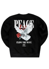 Ανδρικό φούτερ New wave clothing - 242-39 - peace μαύρο